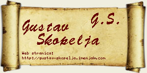 Gustav Škopelja vizit kartica